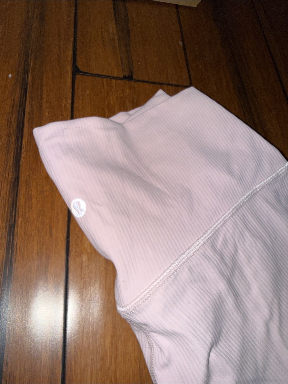 Lululemon light pink ribbed Align pant - Picture 2 of 4